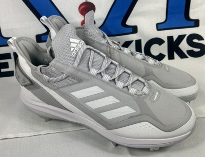 Size 13 Adidas Icon 7 Boost Baseball Cleat Men's Gray/White S23852 Metal