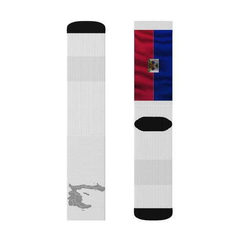 Personalize Sport Socks- Haitian Flag, Jamaica Flag, Puerto Rico Flag, Cuba Flag - Picture 13 of 13