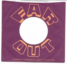 Company 45rpm Sleeve ONLY: Far Out Records - rare '70's label - nice