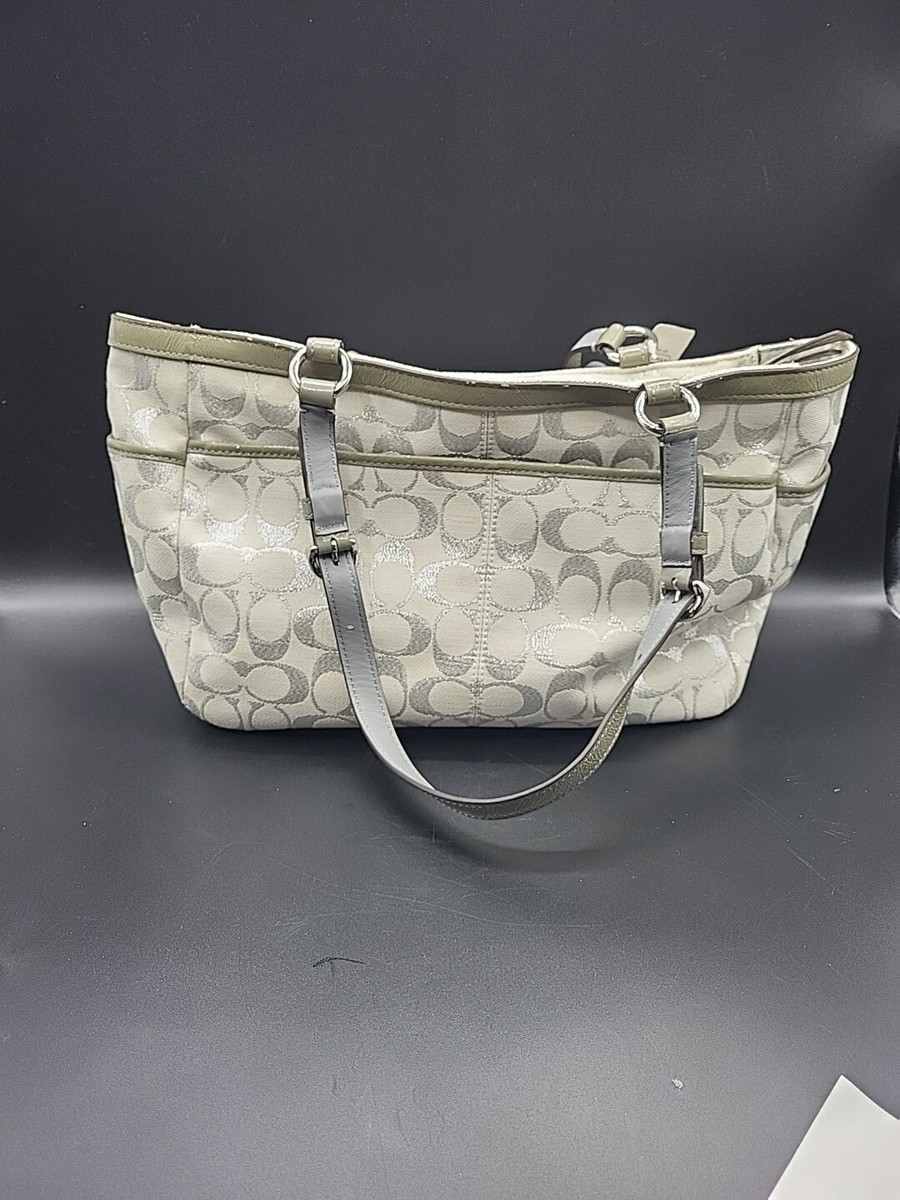 Coach F17724 Gallery Lurex Signature East West Tote | eBay