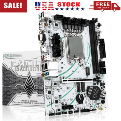 LGA 1700 H610 Motherboard WIFI M.2 DDR4 SATA III PCI-e 5.0 Dual NVME M.2 Slot