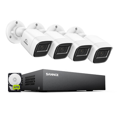 SANNCE 8CH 1080P Lite DVR Überwachungskamera Videoüberwachung Bullet Kamera P2P