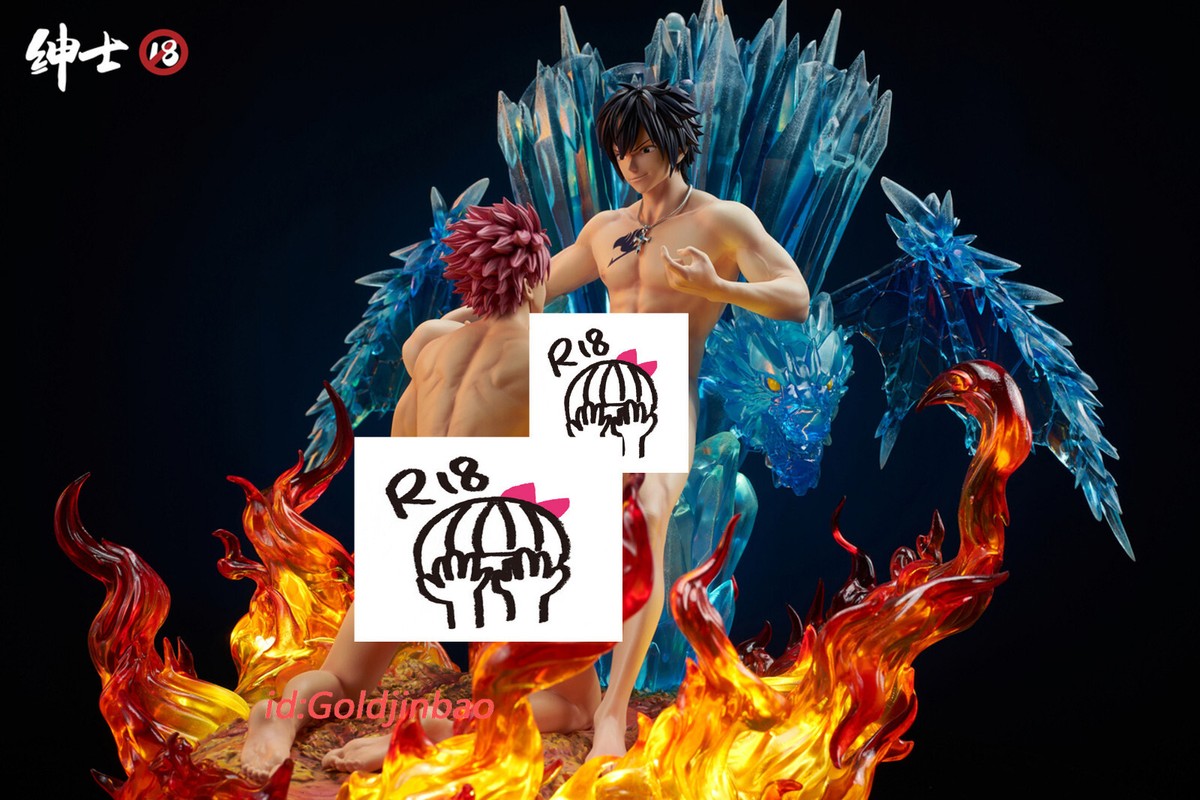 Shenshi18 Studio FAIRY TAIL Gray VS Natsu Resin Statue Cast Off 1