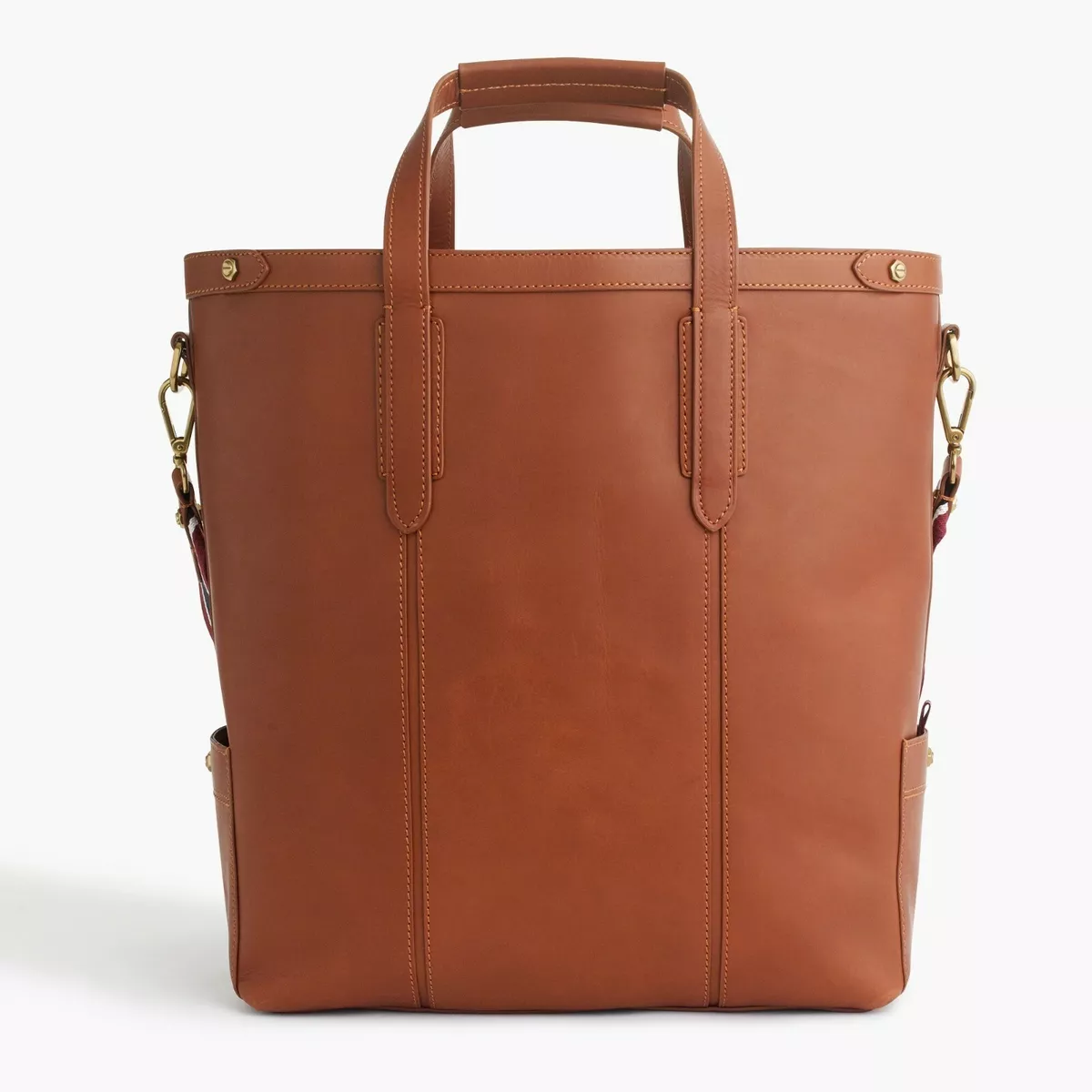 J.Crew Vegetable-Tanned Leather Tote Bag | Burnished Sienna