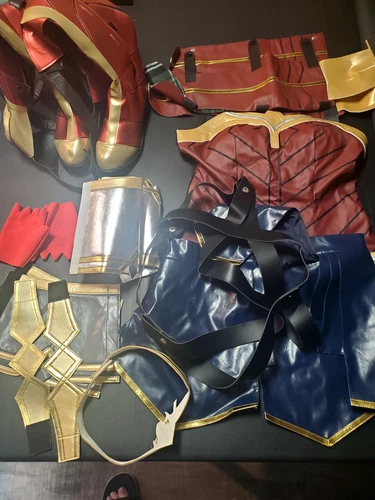 New Cosplay Wonder Woman Costume Diana Princess Dress Dawn of Justice Full Set 