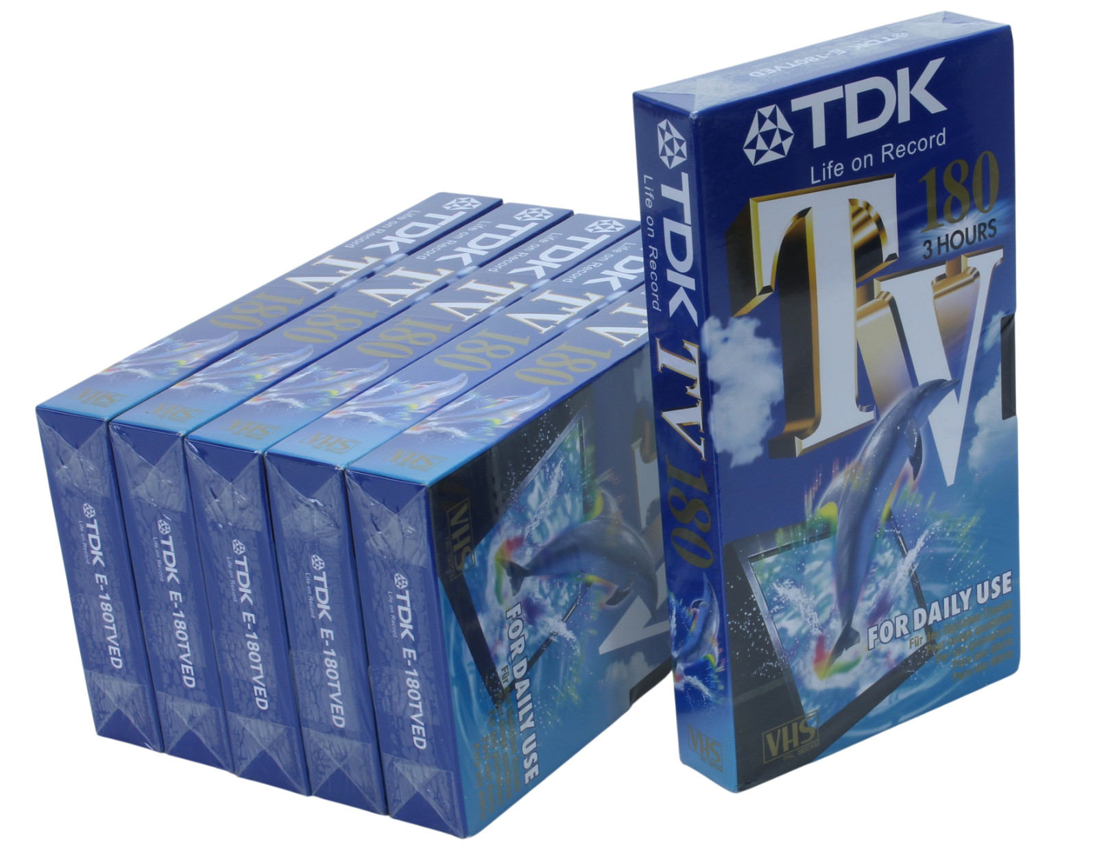 Cassette VHS TDK lot de 6 pour sauvegarder vos vieux films de famille