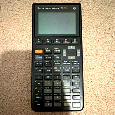 VINTAGE  1991 Texas Instruments TI-85 Handheld Graphing Calculator, LCD Display