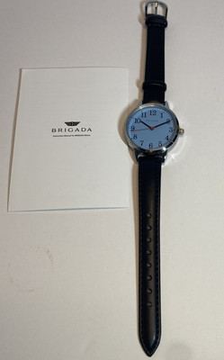 NEW BRIGADA  Big Face Dress Watch Business Casual Watch Quartz Aqua