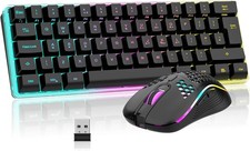 RedThunder K62 Wireless 60% RGB Gaming Keyboard and Mouse Combo, UK Layout 62 K