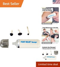 Handheld Mini Massager for Instant Muscle Relief - Four Versatile Massage Heads