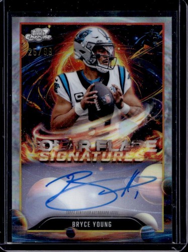 2025 Topps Cosmic Chrome Bryce Young Solar Flare Signatures Auto #/99 Panthers