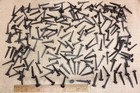 1" Rosehead 200 nails square wrought iron vintage rustic Decorative historic — photo 1