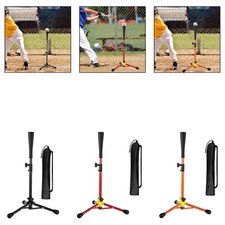 Tee de frappe de baseball avec sac de transport, hauteur réglable de 75 à 115