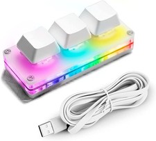 USB Mini 3-Key OSU Keypad Hotswap One Handed Mechanical Gaming Keyboard Progr...