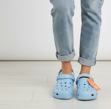 Light Blue Unisex Garden Clogs - Waterproof, Lightweight,  Comfortable Slip-On