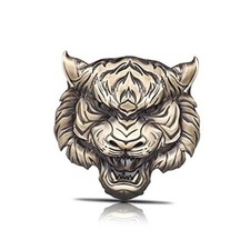 Tiger Face Metal car Emblem,Auto Emblem,3D Animal Decoration Metal car tiger