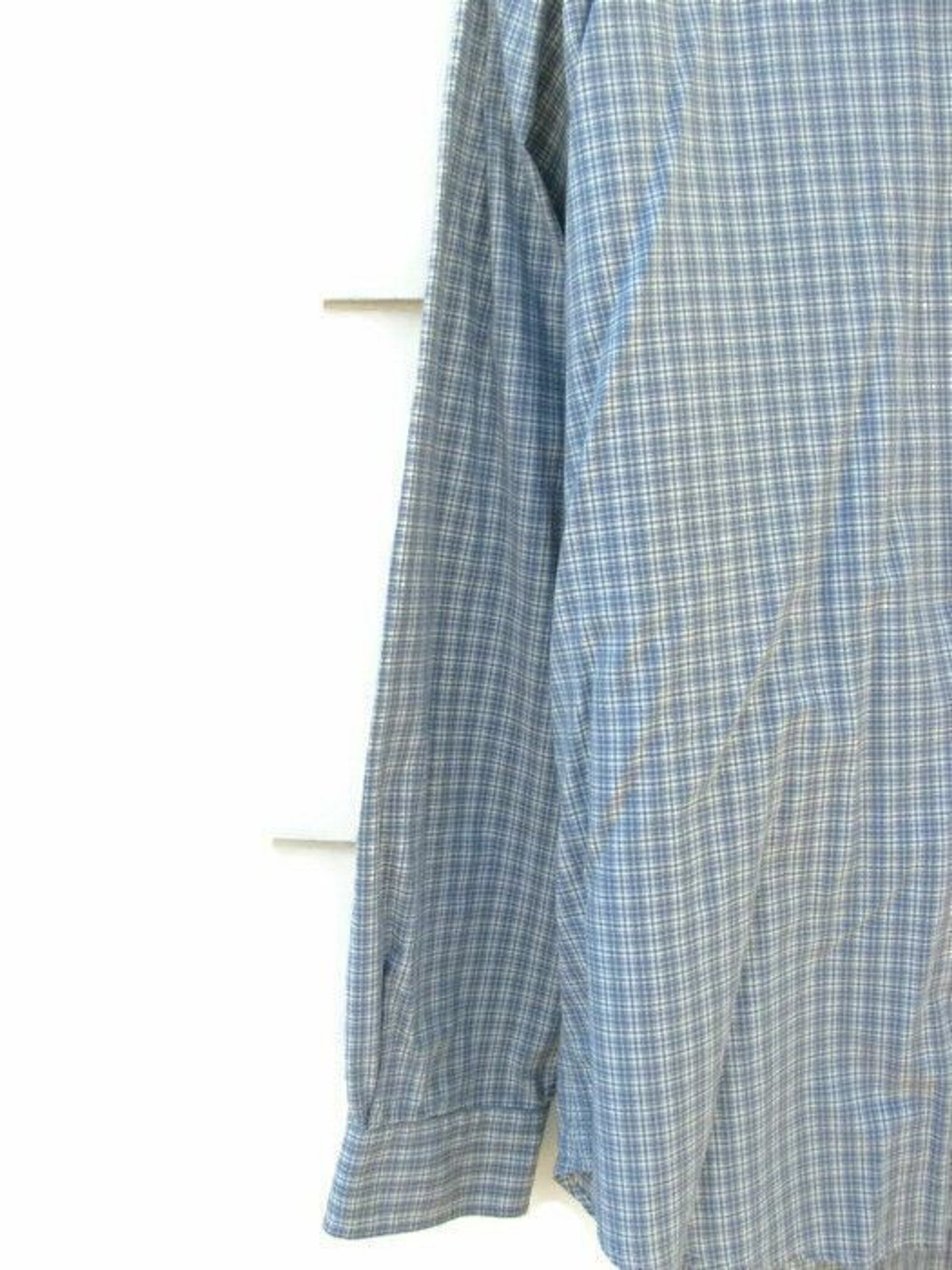 Tommy Hilfiger Mens Long Sleeve Dress Shirt Plaid & Checks Gray Green XL 012 thumbnail 3