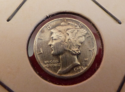 1 Dime ''Mercury Dime'' 1943