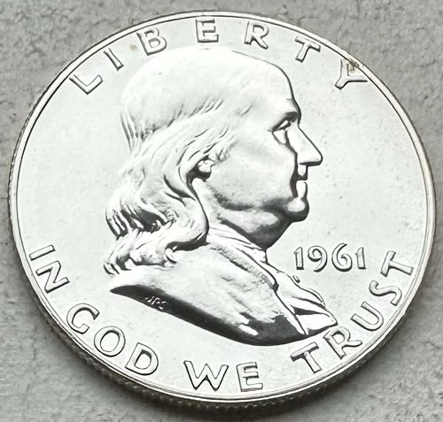 1961 Proof Franklin Half Dollar 90% Silver-INV#8512
