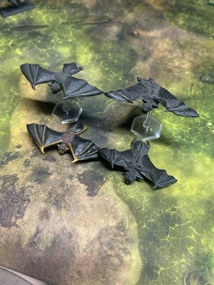 Warhammer Fantasy Vampire Counts vintage metal Fell Bats (Giant Bats) x4