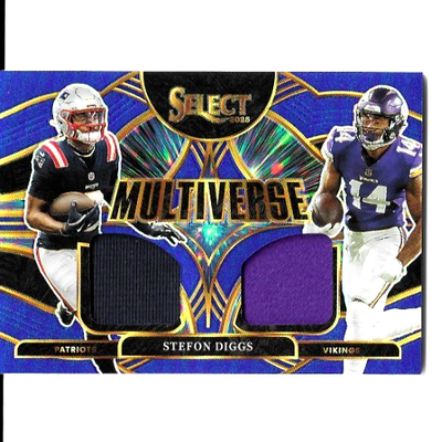 2025 Panini Select Multiverse Stefon Diggs Dual Patch #MVJ-SDS