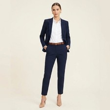 Tahari ASL Shannon Pants 6 Navy Slim Leg Stretch Dress Trousers Workwear NWT