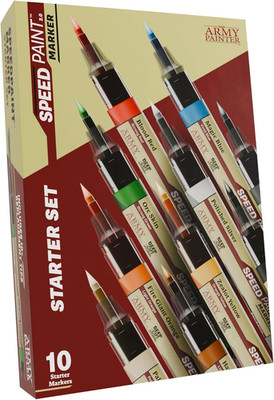 Speedpaint Marker Starter Set, 10 X 6 Ml Markers, 9 Contrast Paint Markers & 1 M
