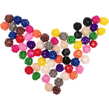  65 Pcs Rattan Balls Decorative Aromatherapy Decoration DIY Craft Vase Fillers