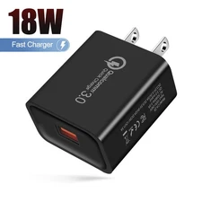 Universal 5V 1A Black Plug USB AC Wall Charger Power Adapter For Smart Phone Lot