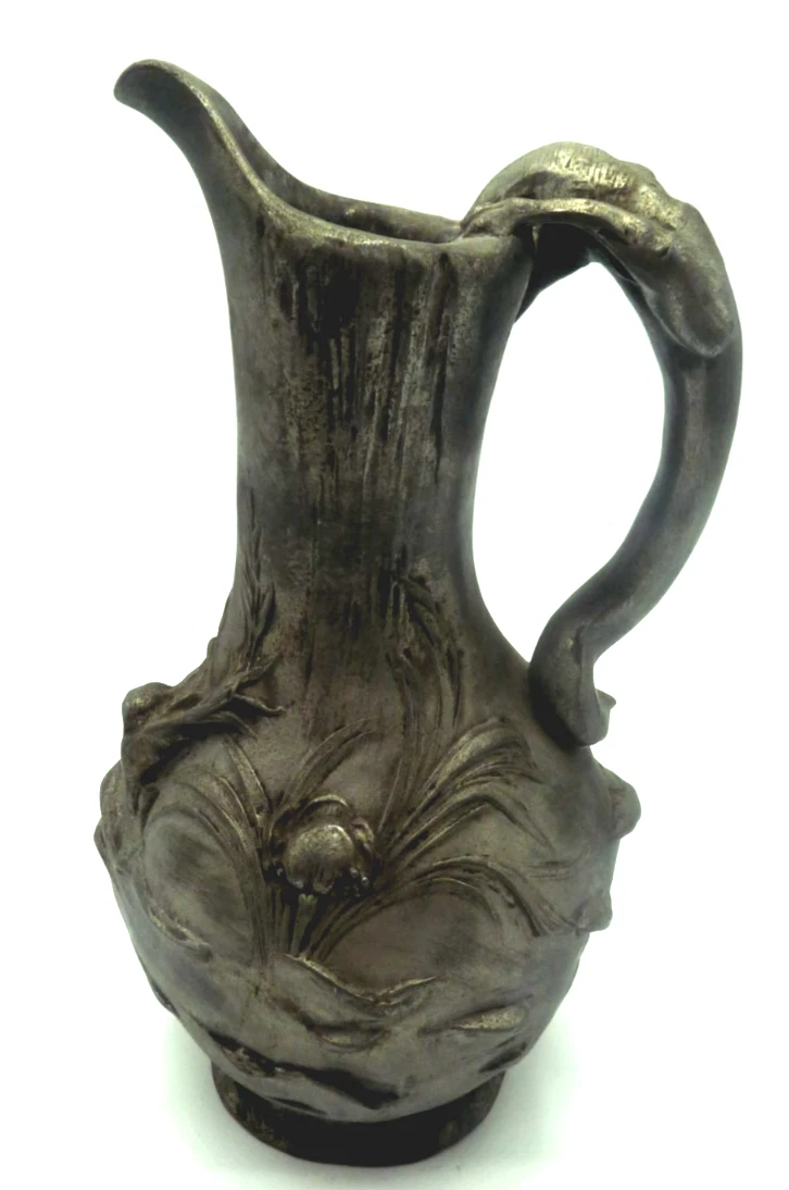 Grand vase décoratif en étain de style Art Nouveau - Catawiki