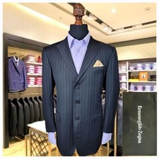  3,495 Ermenegildo Zegna Cashmere Wool Blazer 44R Black Mens Sport Suit Coat