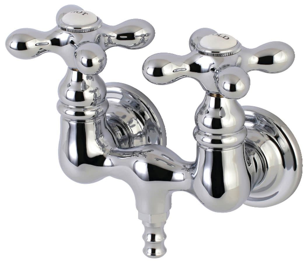 Kingston Brass AE38T Vintage Wall Mounted Clawfoot Tub Filler - Chrome