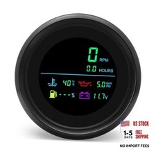 6-in-1 Digital Gauge Tachometer 0-19999 Rpm Hour Meter Water Temp 6-in-1 Digital Gauge Tachometer 0-19999 Rpm Hour Meter Water Temp