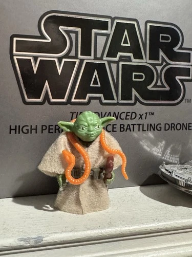 Vintage Star Wars Snake &Cane Yoda Pac-Man Eyes 1980 Kenner 100% Complete MINTY