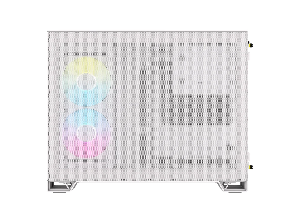 CORSAIR iCUE LINK 2500X RGB Micro ATX Dual Chamber PC Case – White – Two Tempere - Image 4 of 4