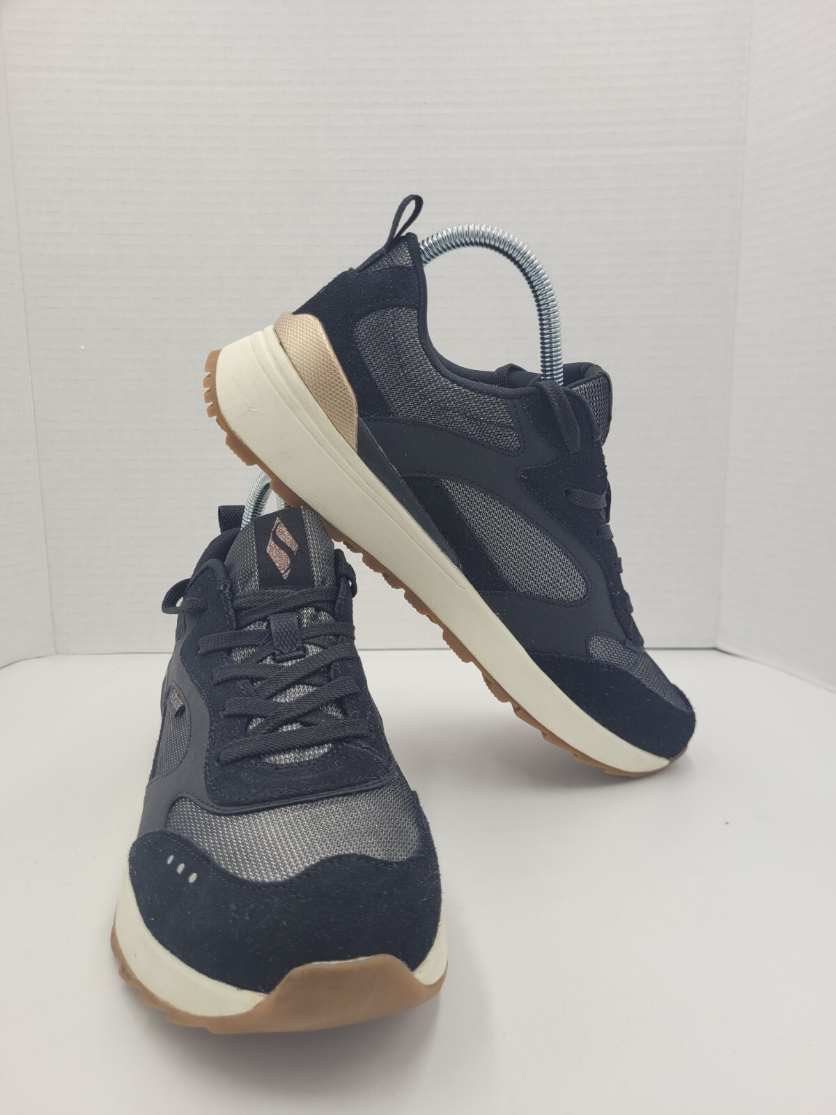 SKECHERS  Sunny Street Sneakers Women Size 8 Black 155423 EUC