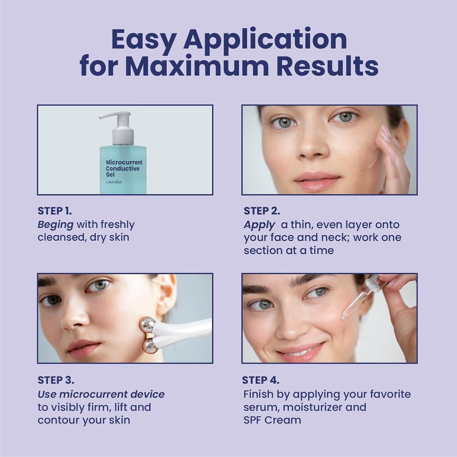 10Oz Conductive Gel for Microcurrent Devices - Collagen Peptides & Hyaluronic...