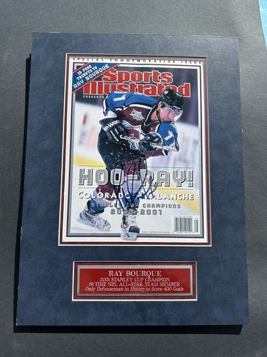 RAY BOURQUE Signed Colorado Avalanche Sports Illustrated Autographed Display - Picture 3 of 5