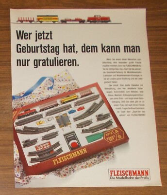 RARE ADVERTISING FLEISCHMANN MODEL TRAINS 6372 STARTER SET 1988