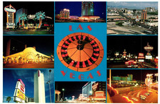 Famous Las Vegas Nevada Hotels And Casinos Postcard Unposted