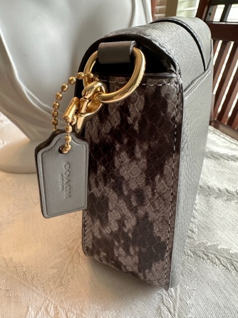 COACH Women's Mini Grace Crossbody Leather Grey Shoulder Bag | eBay
