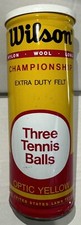 Vintage Wilson Championship Extra Duty Felt Metal Can Tennis Balls - Sealed