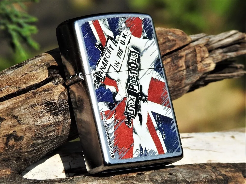 Zippo Lighter - Sex Pistols - Anarchy in U.K. - Johnny Rotten - Sid Vicious