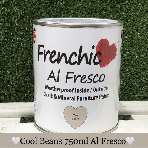 Frenchic Furniture Paint, AL FRESCO, Cool Beans, 750ml Tin, Chalk
