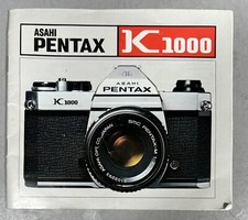 Asahi Pentax K1000 SLR Film Camera Instruction Manual Handbook Original not copy