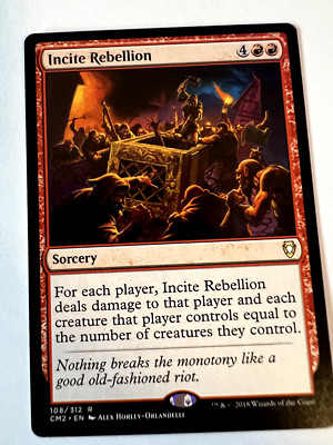 MTG MagicThe Gathering Commander Anthology Volume II Incite Rebellion Rare LP A1