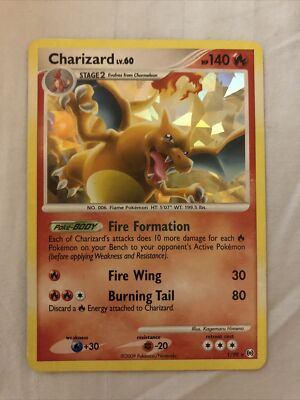 Pokemon TCG - Charizard Lv 60 Platinum Arceus Holo Rare Card - 1