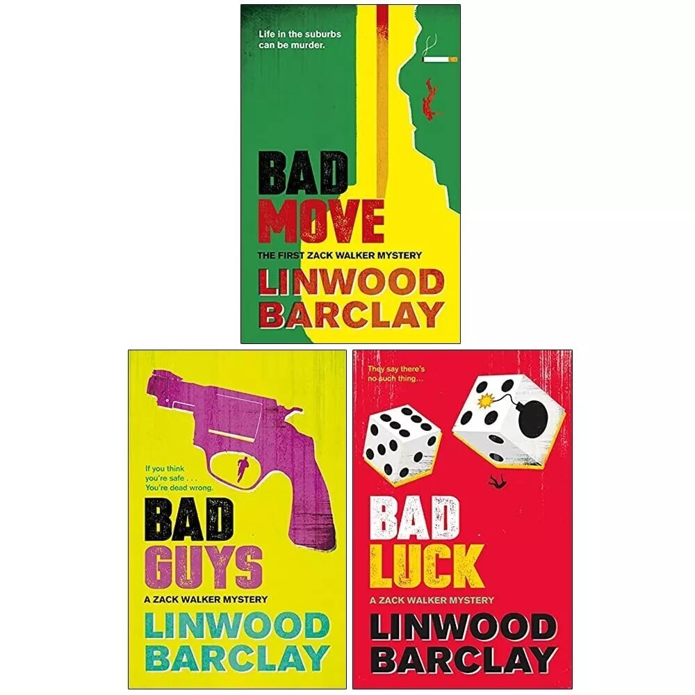 linwood barclay zack walker mystery collection 3 books set (bad move, bad guys)