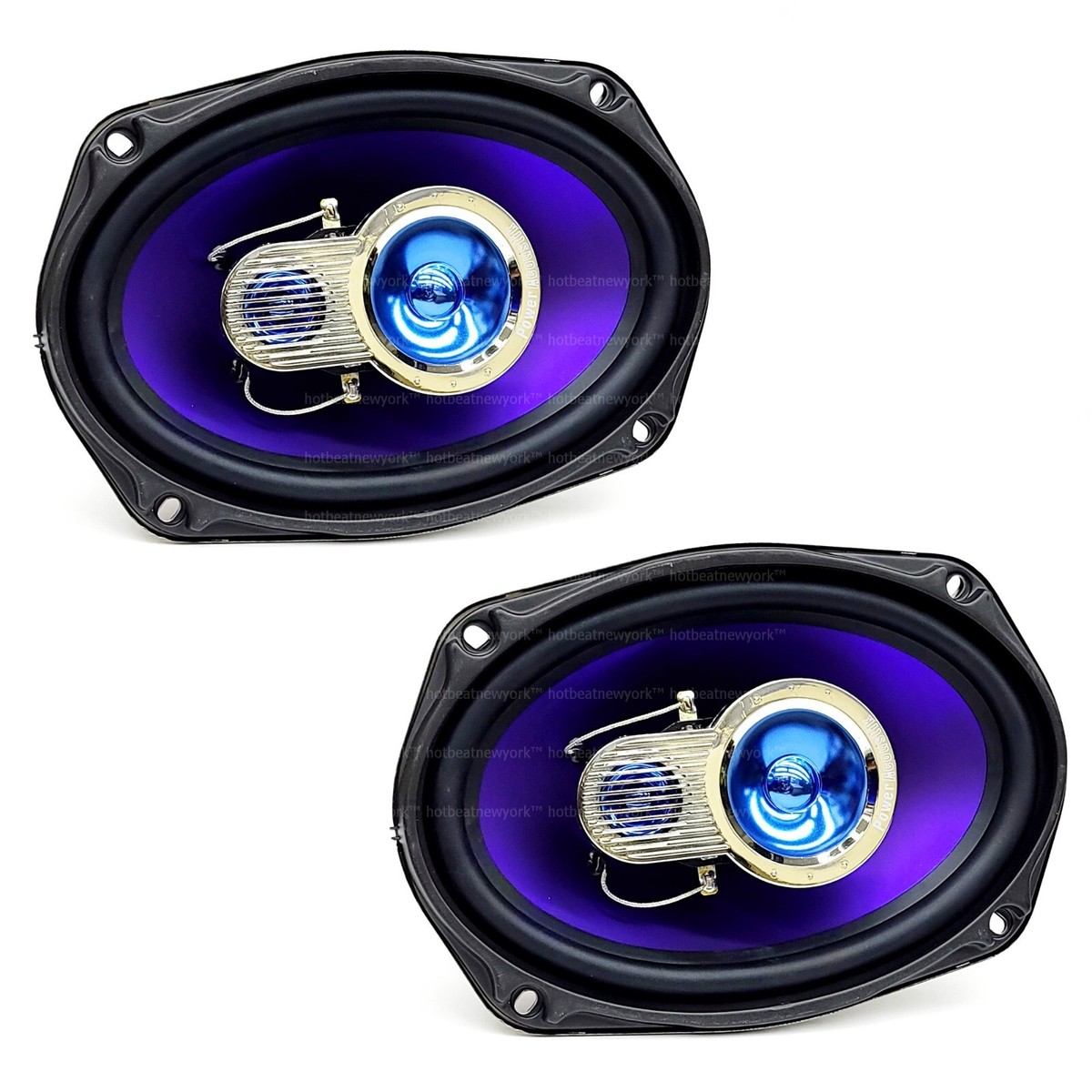 VINTAGE Power Acoustik XV-6903 6x9 3-Way Car Speakers Rear Deck