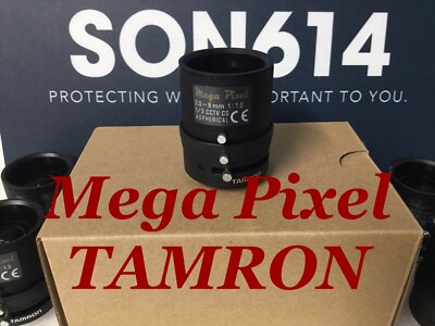 CCTV Camera Lens Mega Pixel 3-8mm 1/3  F/1 Manual Iris Zoom/Focus TAMRON TESTED!
